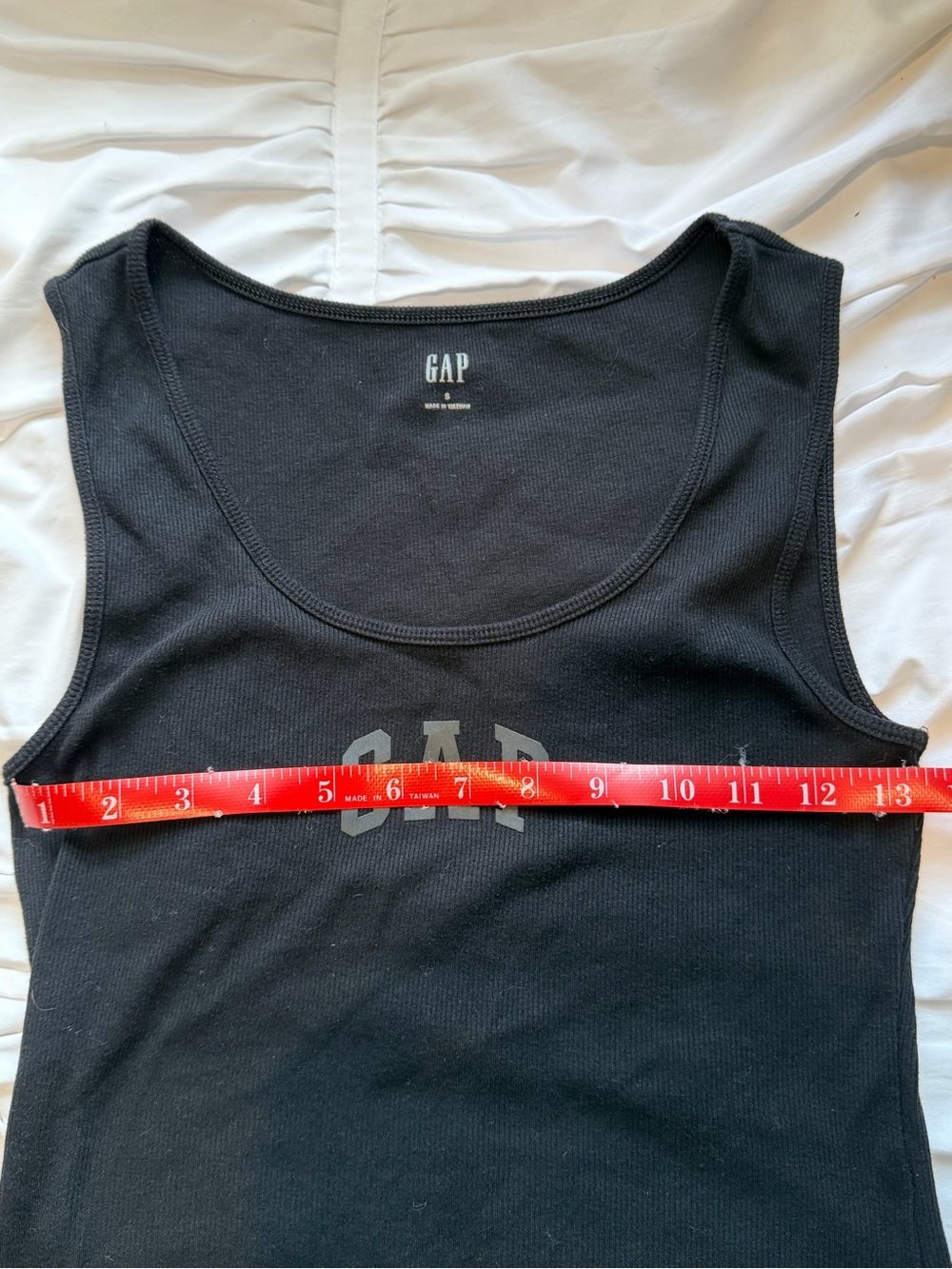 GAP Black Ribbed Logo Tank - Picture 4 of 4